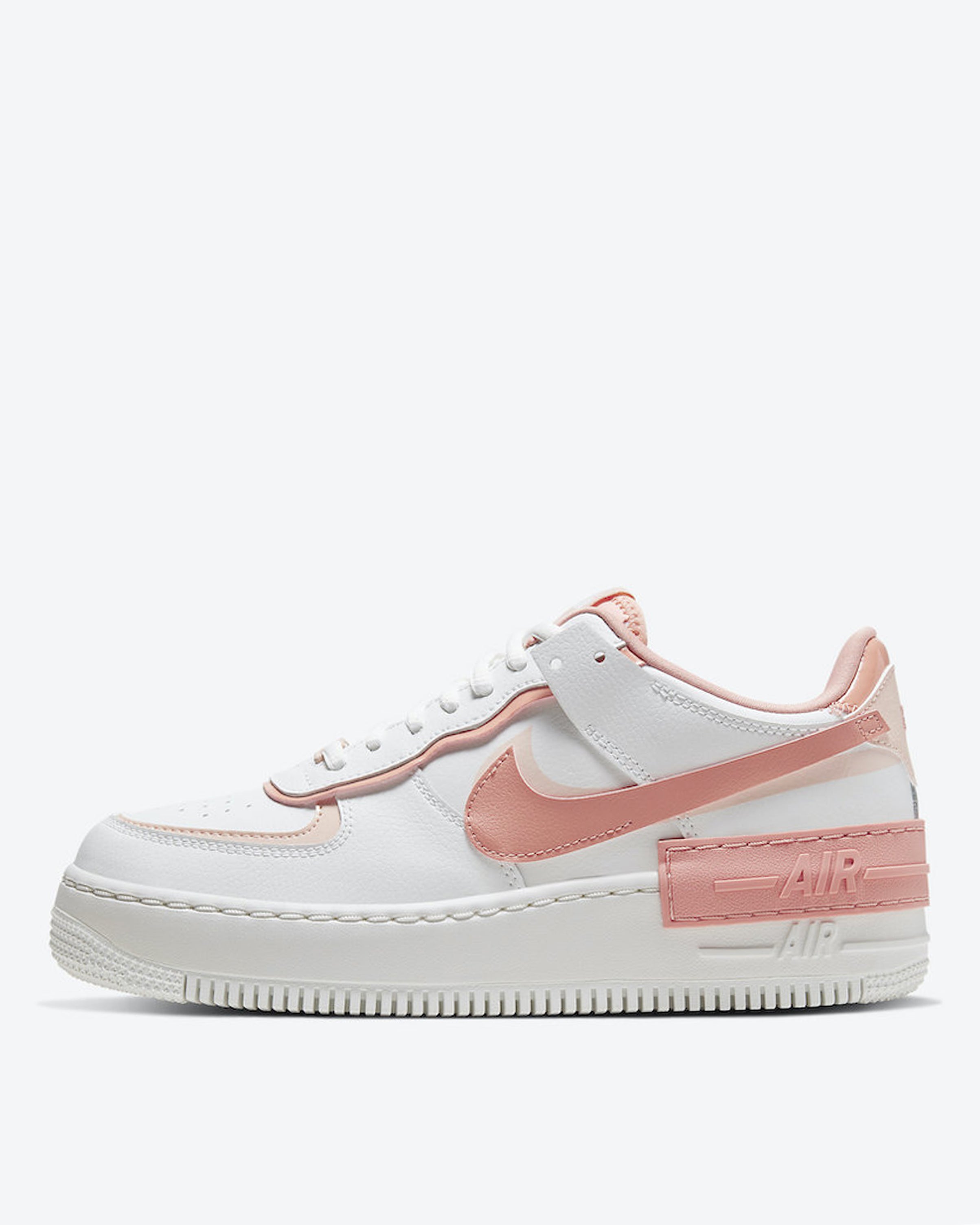Nike Air Force 1 Shadow in White and Pink