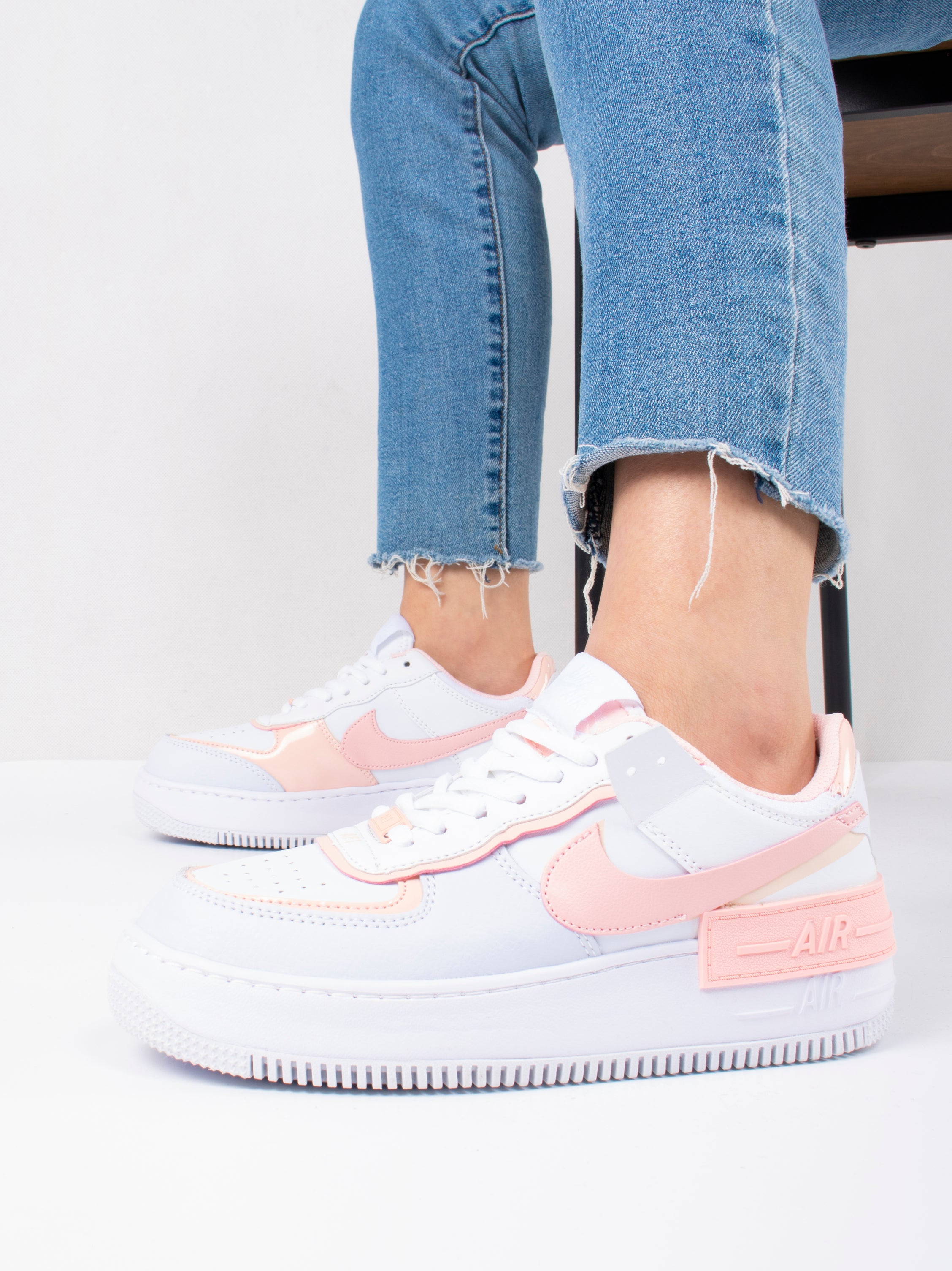 Nike Air Force 1 Shadow Pink & White